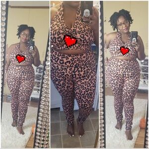 Rebdolls Leopard Print Leggings Set